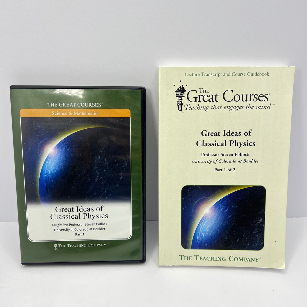 The Great Courses "Great Ideas of Classical Physics" Part 1 DVD Guidebook Set